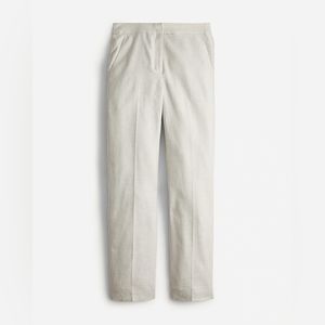 JCrew Kate linen blend pants size 10 flax ivory